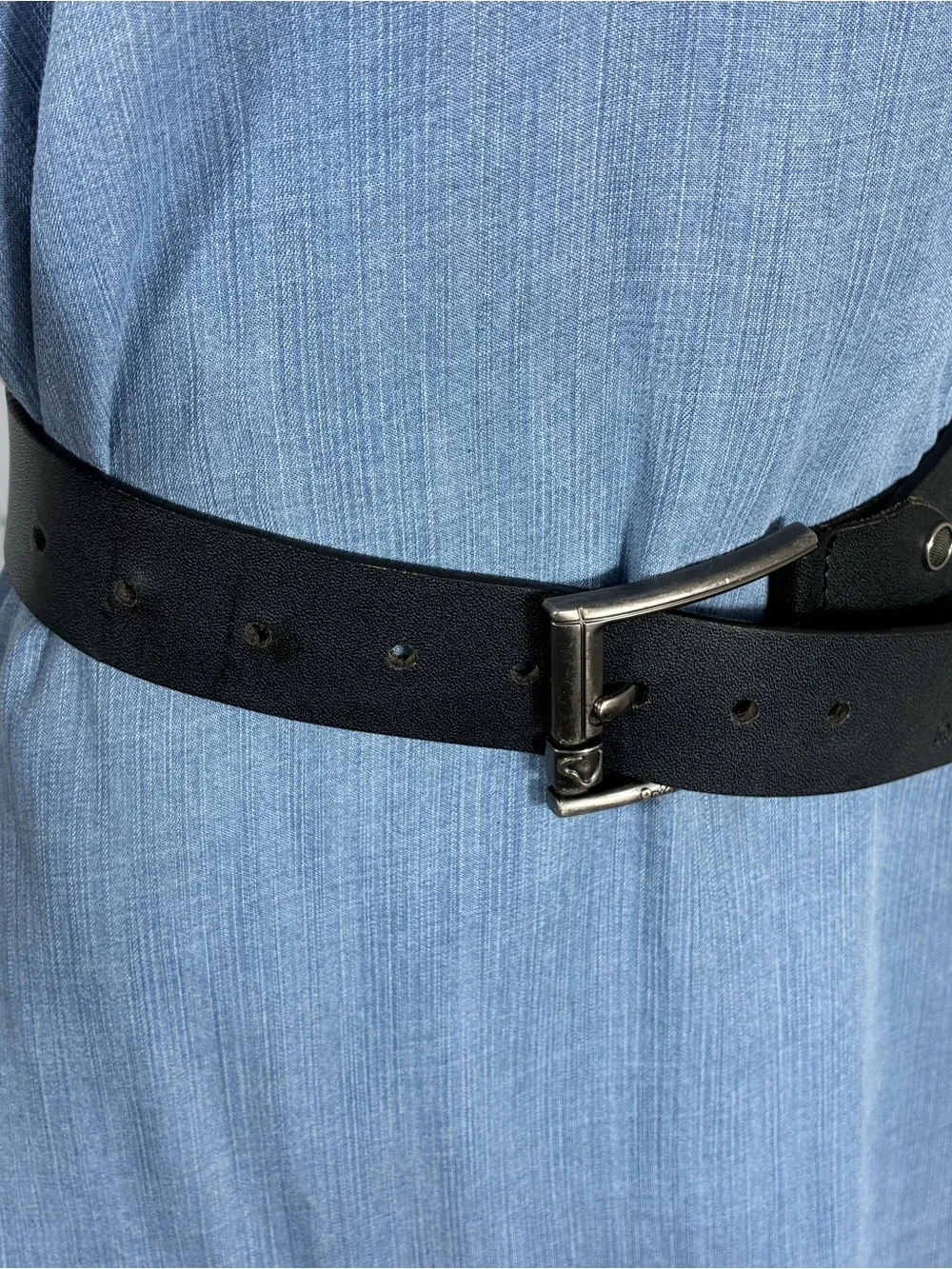 Plus size Being Human Womens belt Sz 2XL leather heart engraved buckle